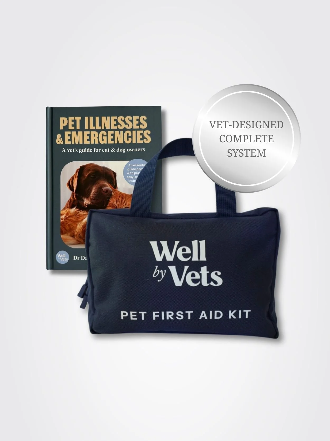 Pet First Aid Kit & Emergency Book Bundle | Well by Vets